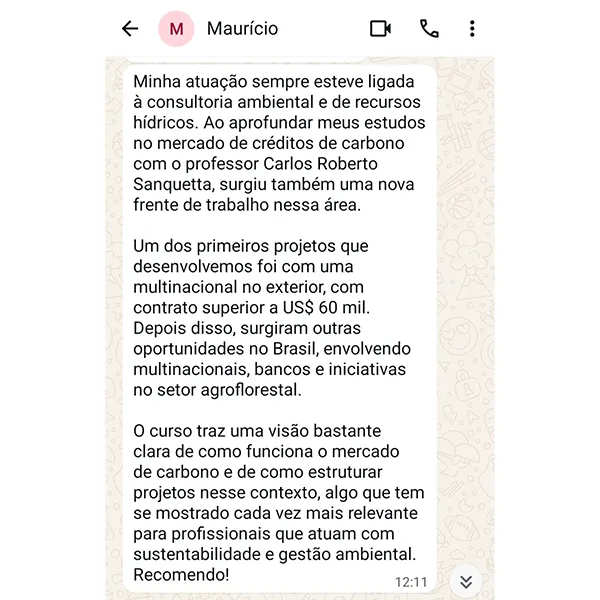 Depoimento de Maurício